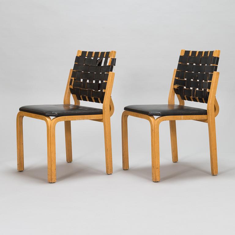 Alvar Aalto, stolar, ett par, modell 612 för Artek 1960/1970-tal.