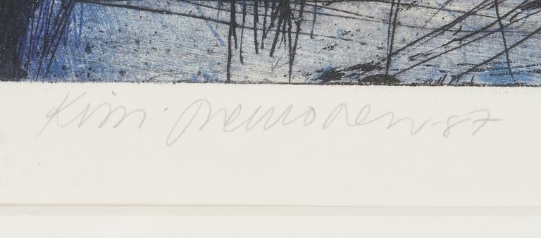 Kirsi Neuvonen, etching, drypoint and aquatint, signed and dated -87, numbered Tpl'a 24/50.