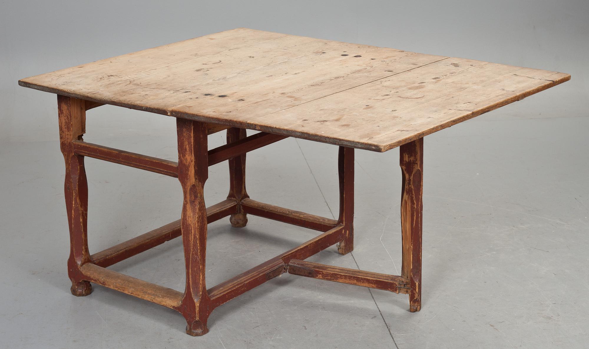 SLAGBORD, allmoge, barockstil, 1800-tal.