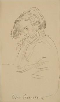 843. Lotte Laserstein, Contemplative girl.