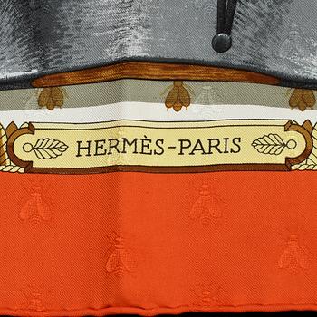 SCARF, siden, "Napoleon", design Philippe Ledoux, Hermès, Paris.