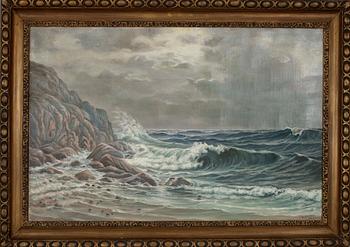 OKÄND KONSTNÄR 1900-TAL, olja på duk, sign W.Timen?.