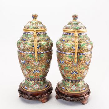 Lockurnor ett par Kina 1960/70-tal.