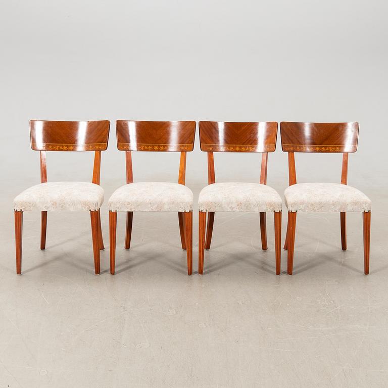 Chairs 4 pcs Swedish Modern 1940s.
