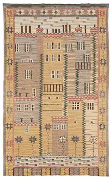 Märta Måås-Fjetterström, a drape, 'Perugia' flat weave, c 247 x 150 cm, signerad MMF.