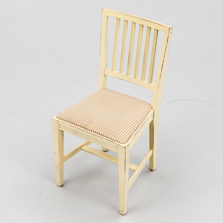 A set of 8 chairs, in the Leksand model, All Wood.