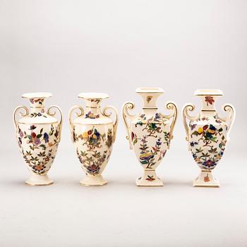 A set of 2 pairs of Rörstrand majolica urns.