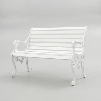 Garden bench, 20th century.