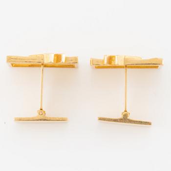 A pair of cufflinks Lapponia 18K gold, Finland 1999.