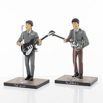 The Beatles, "Hamilton gifts" collectible figures, 4 pcs, Apple Corps Ltd, 1991.