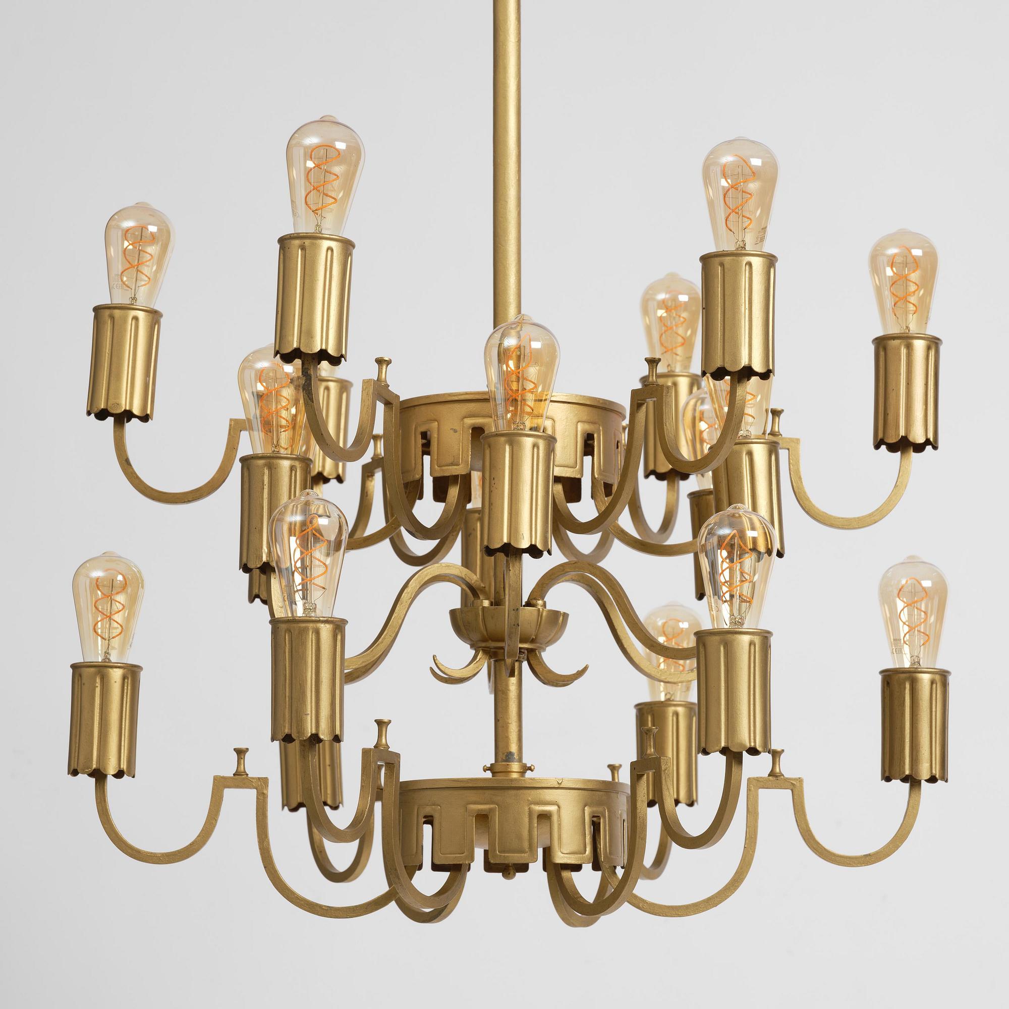Swedish Grace, an imposing chandelier, 1920s-30s.