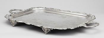 BRICKA, nysilver, omkring år 1900.