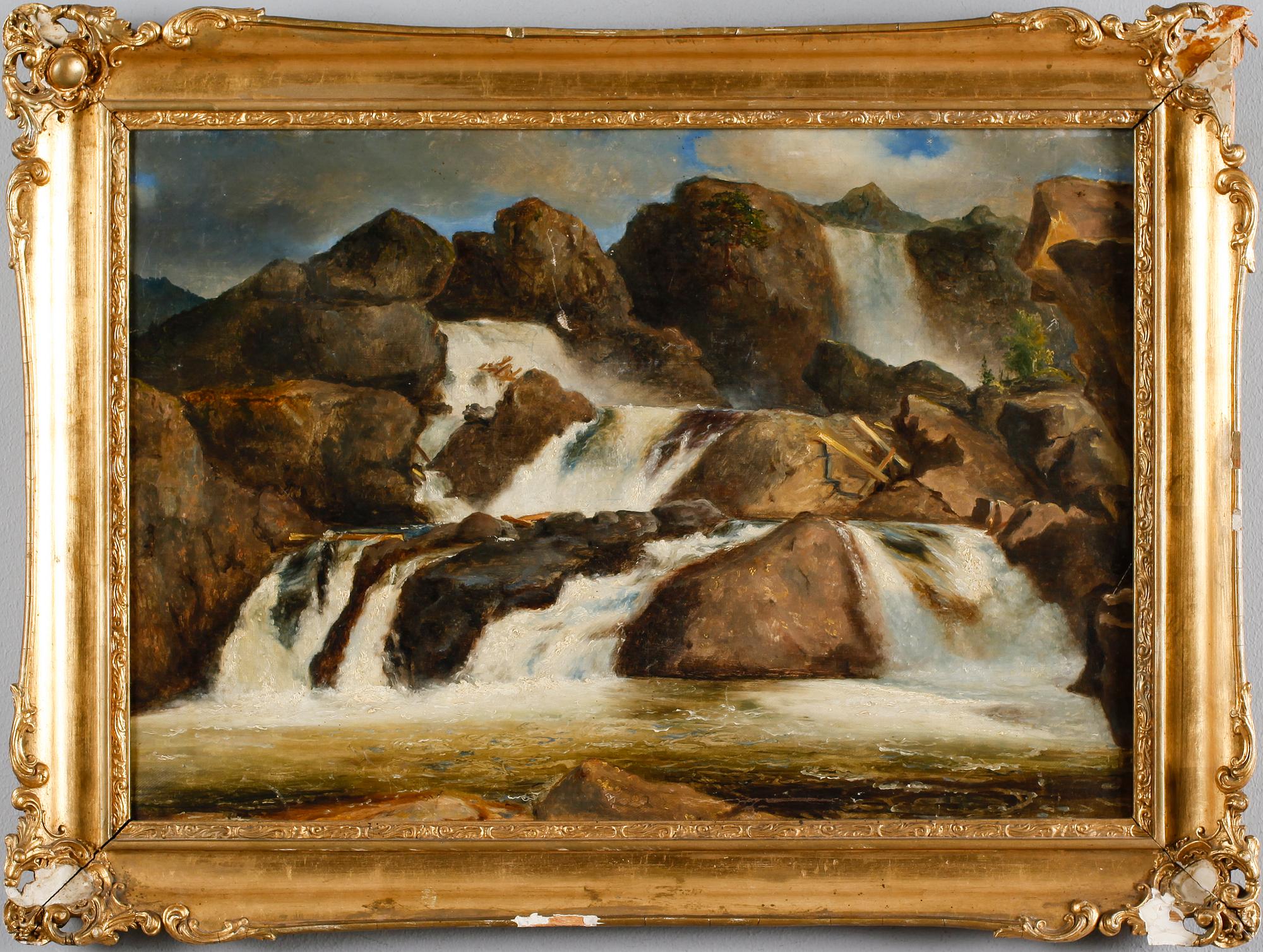 OKÄND KONSTNÄR, olja på duk, osignerad.