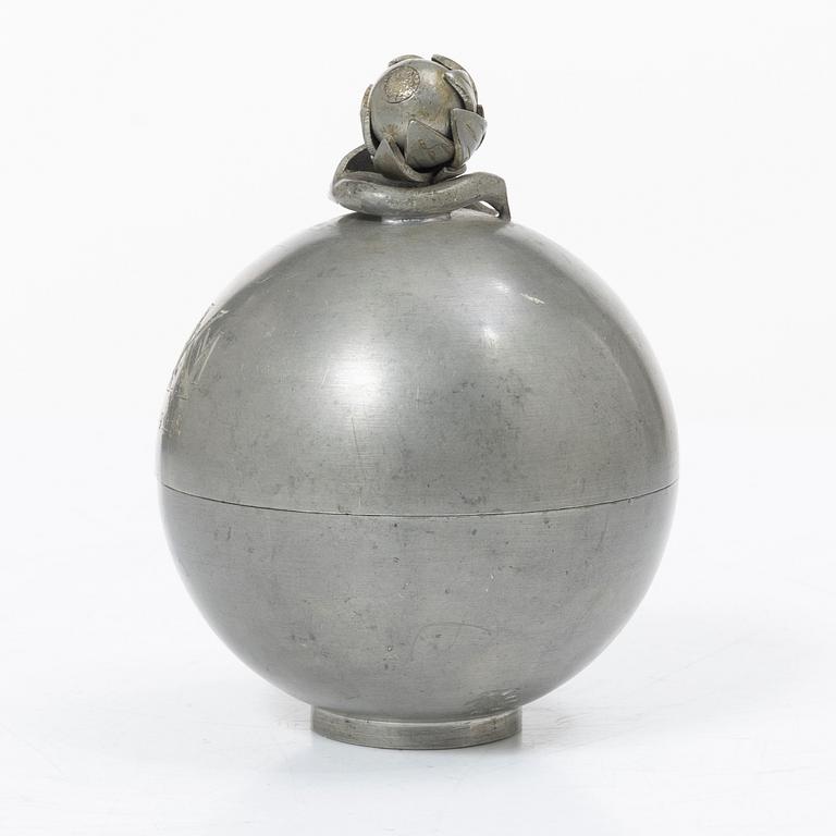 Estrid Ericson, a pewter box, Svenskt Tenn, Stockholm, 1932.