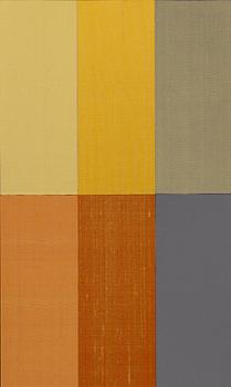 KRISTIINA WIHERHEIMO
Color Herbarium nro 4, 2010-12. 
Silke på HDF-skiva, 30x50 cm.