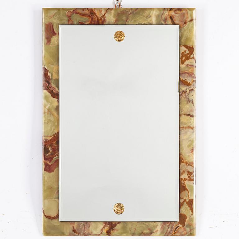An onyx mirror, second half of the 20th century.