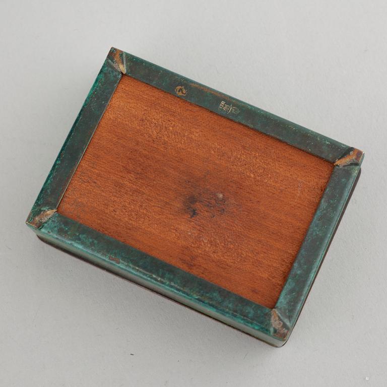 A tray, box and two bowls, "Ikora" by WMF, Germany from the first half of the 20th century.