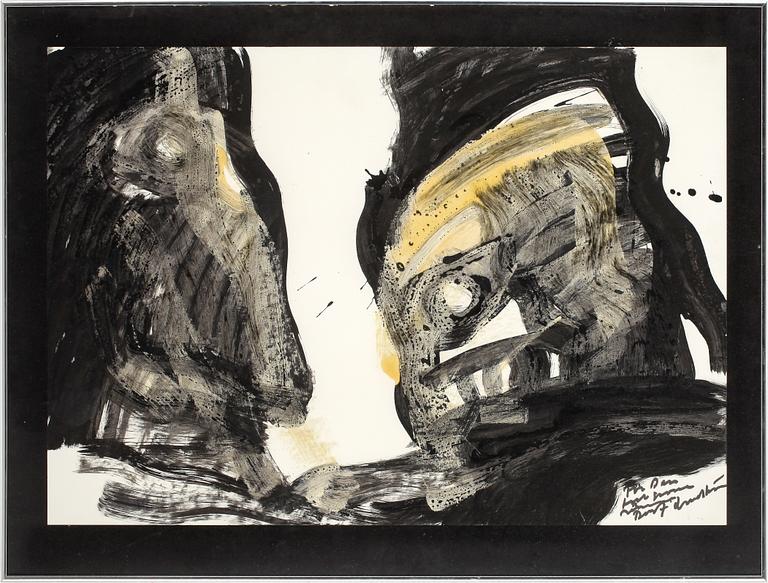 BENGT LINDSTRÖM, akryl, signerad med dedikation.