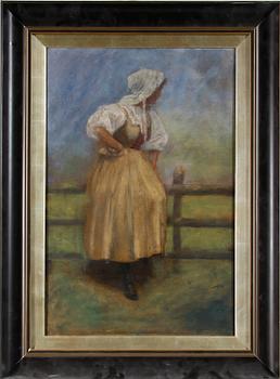 OKÄND KONSTNÄR, olja på duk, osign, 1900-talets första hälft.