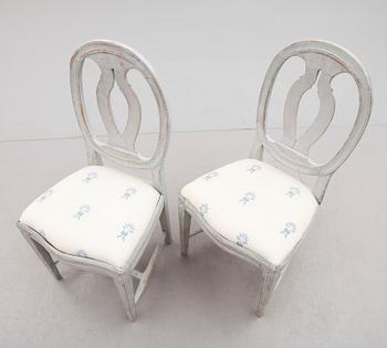 STOLAR, 1 par, gustavianska, omkring år 1800.