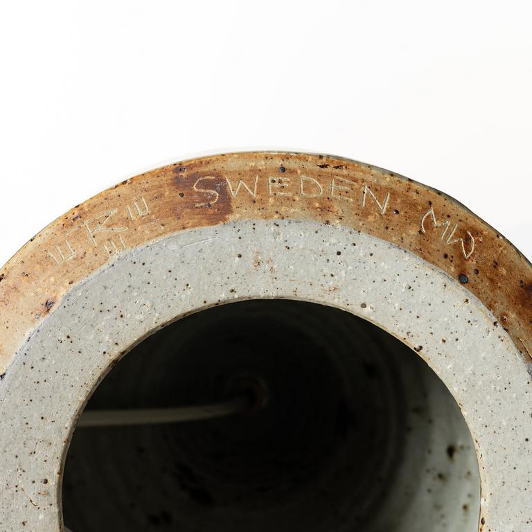 Marianne Westman, bordslampa, stengods, Rörstrand.
