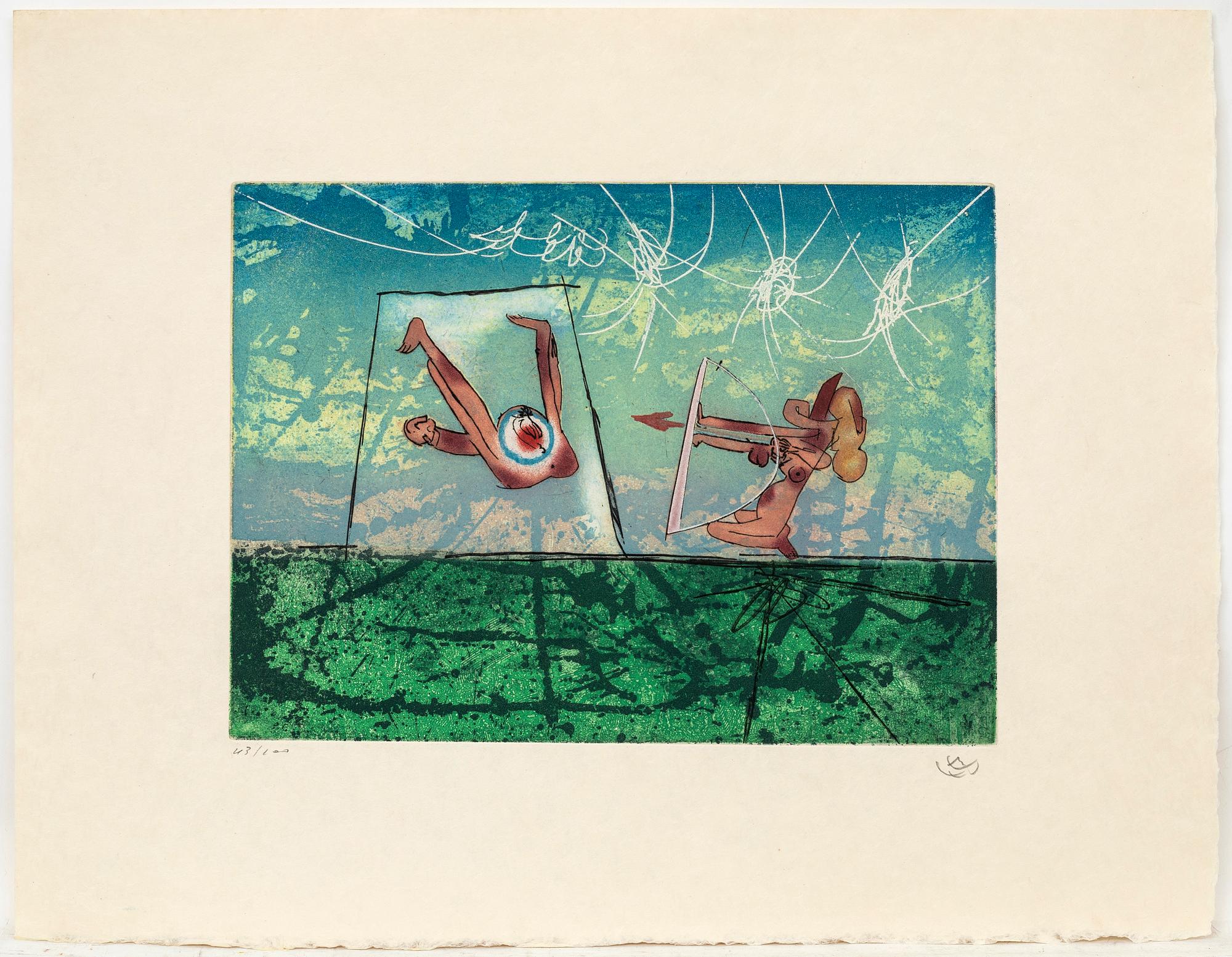 Roberto Matta, 6 sheets, "Les Transesports", 1977.