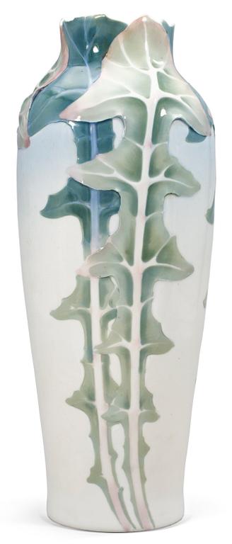 An Karl Lindström and Waldemar Lindström porcelain art nouveau vase by Rörstrand.