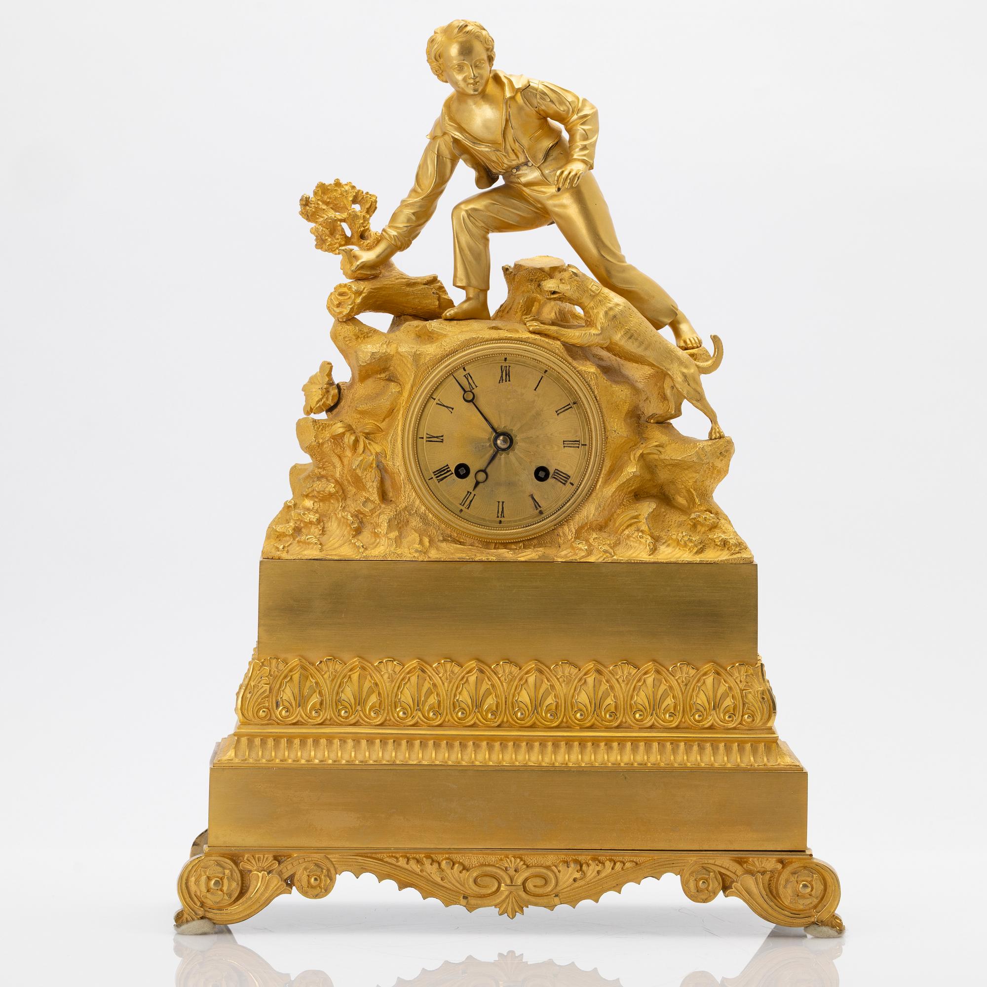 Bordspendyl, empire, Frankrike, 1800-talets första hälft.