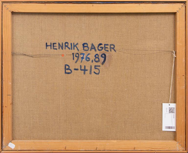 Henrik Bager, olja på duk signerad och daterad 1976-89.