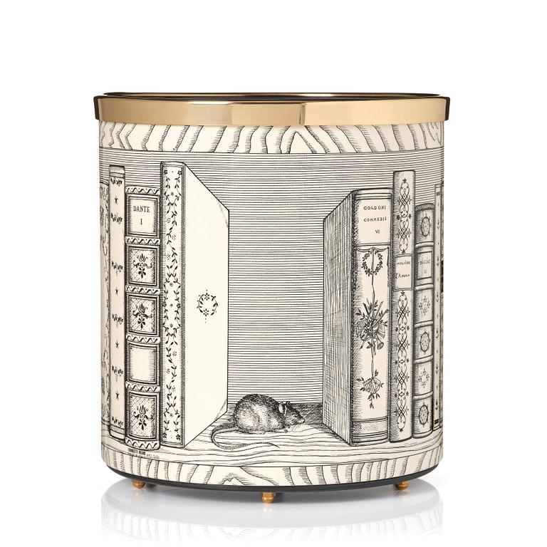 Piero Fornasetti, a 'Libri' paper basket, Fornasetti, Milano, Italy 2020.