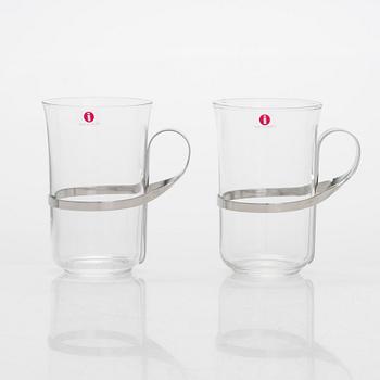 Vivianna Torun Bülow-Hübe, a set of nine 1980s 'Thea' hot drink glasses for Iittala.