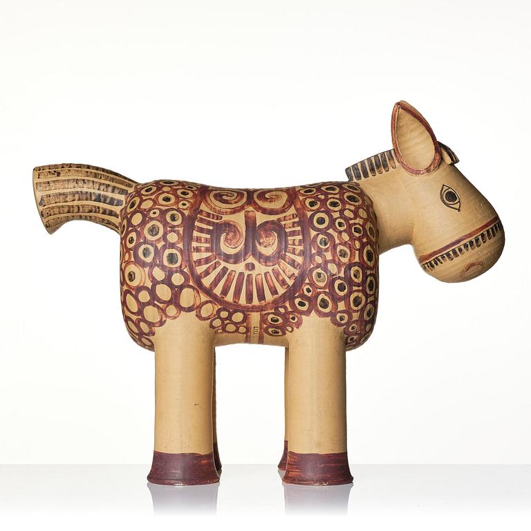Lisa Larson, ”Mulåsna" (Mule), a rare stoneware sculpture from the "Afrika" series, Gustavsberg, 1968-1975.
