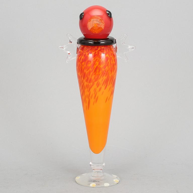 KARAFF, glas, Anna Örnberg, Strömbergshyttan, signerad.