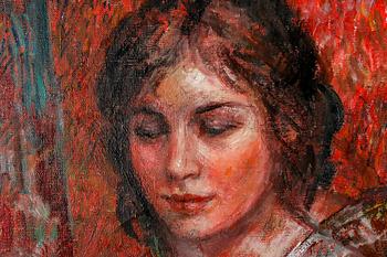 TADEUSZ KAMASA, oil on canvas, signed.