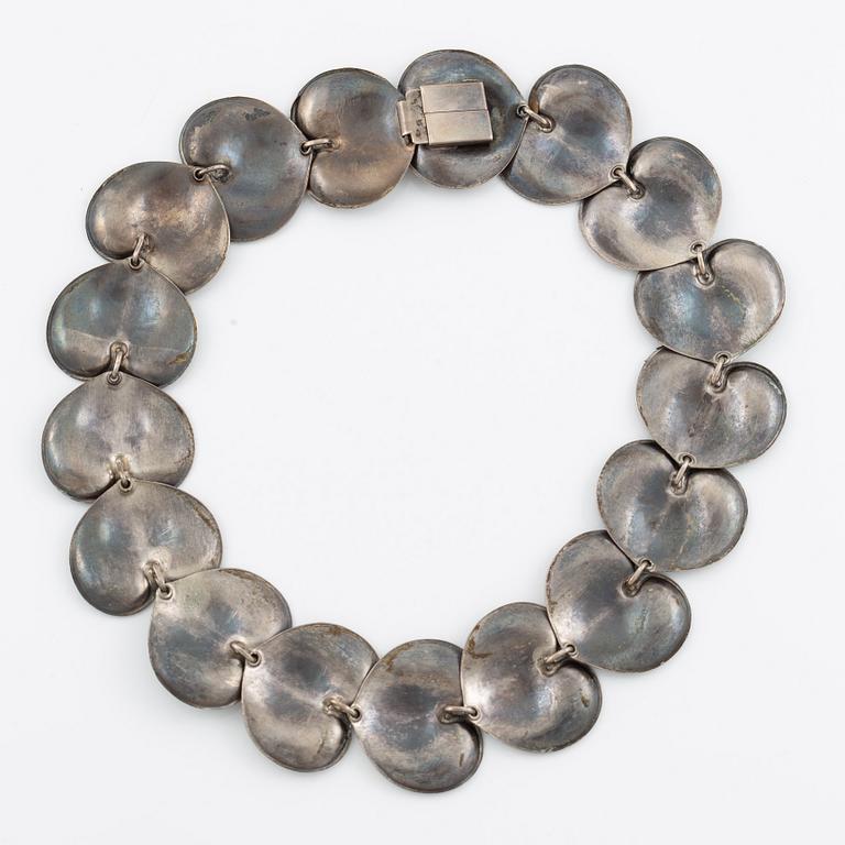 Necklace, silver, Georg Kaplan, Stockholm.