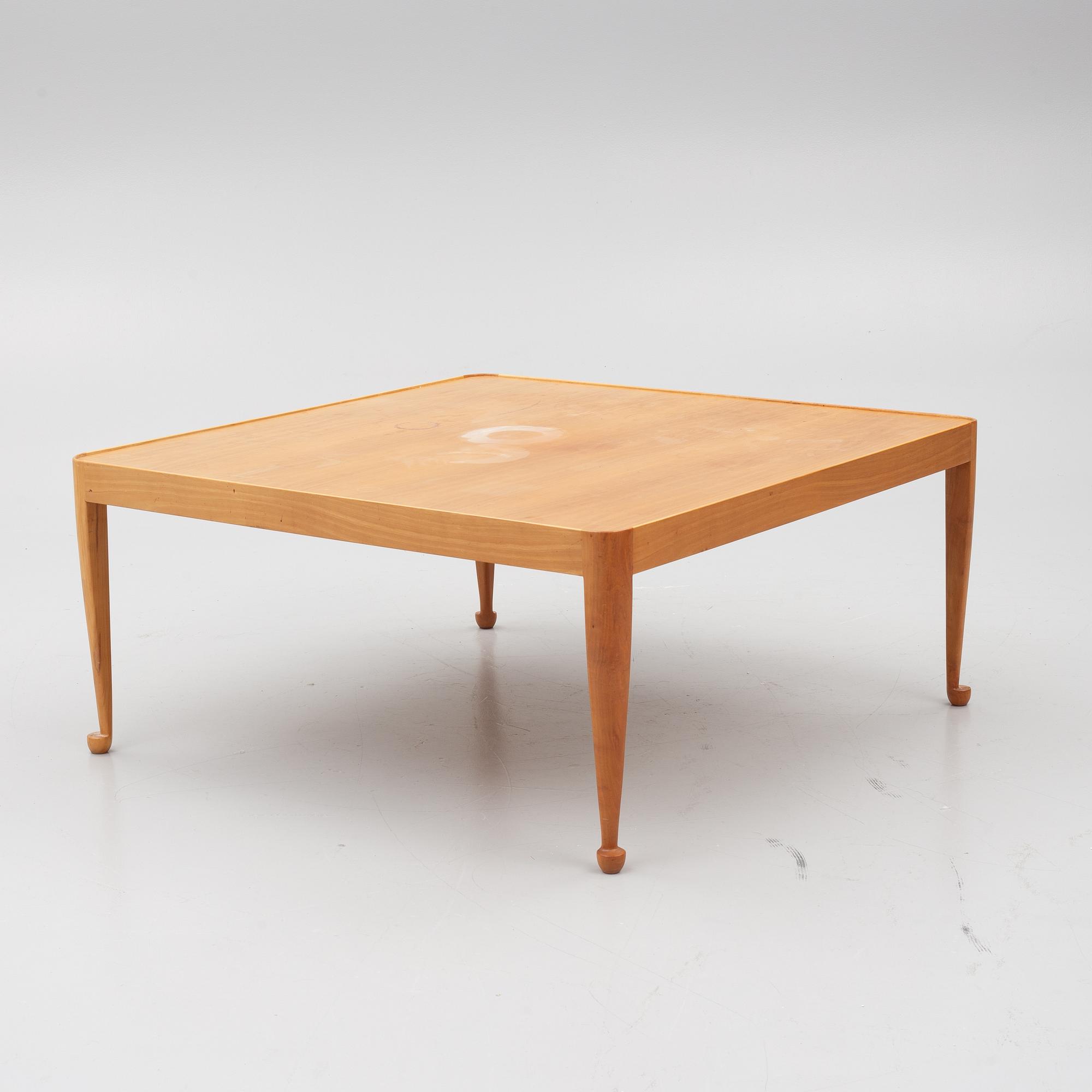 Josef Frank, a model B 2073 coffee table, 'Diplomat', Svenskt Tenn, post 1985.