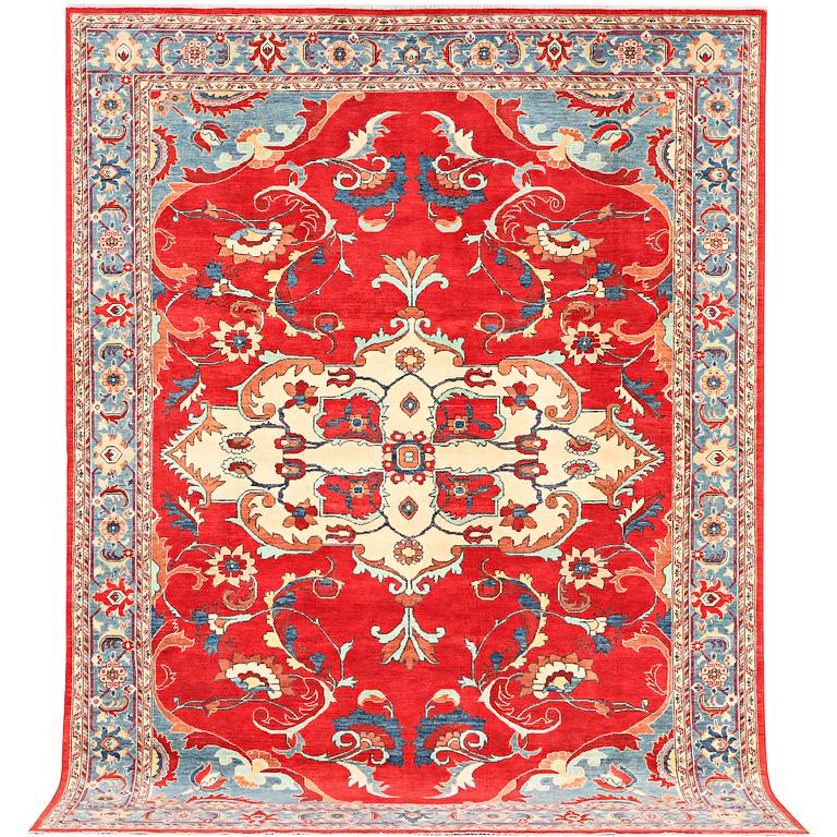 A Kazak carpet, c. 354 x 266 cm.