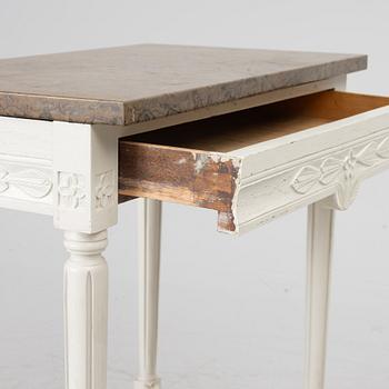 Two side tables, Gustavian style, 20th century.