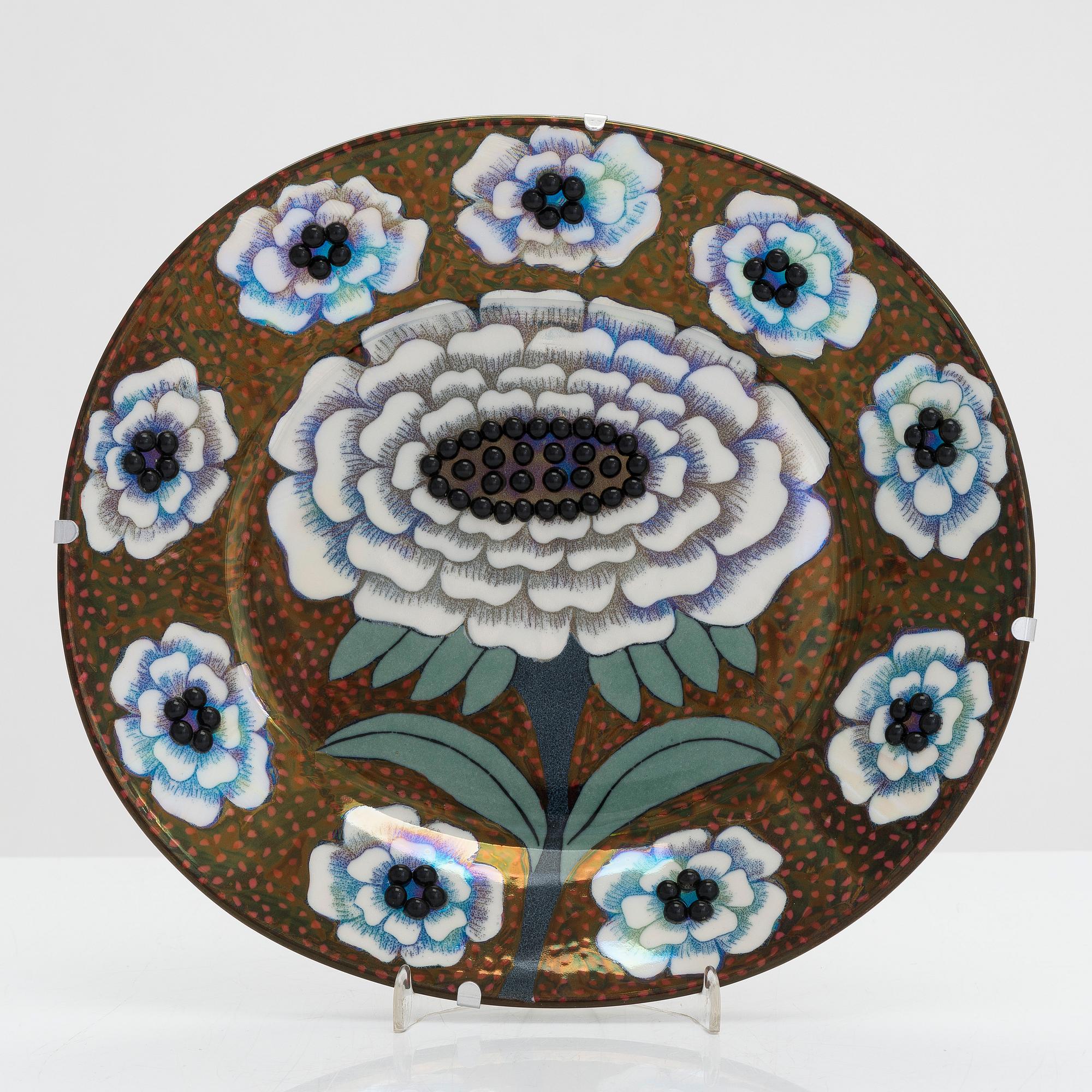 Birger Kaipiainen, dish, porcelain, "Fiori" 395/2000, Arabia 1983.