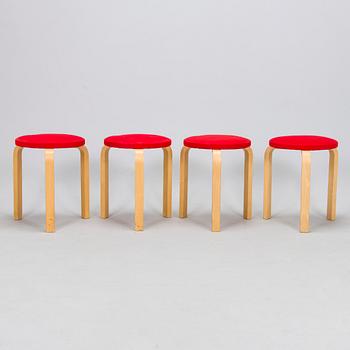 Alvar Aalto, Jakkaroita, 4 kpl, Artek 1960/70-luku.