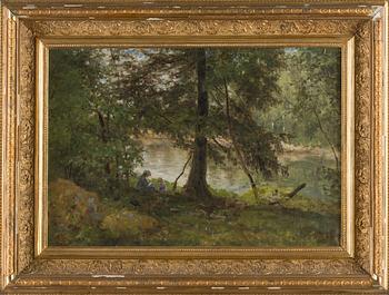 Julia Stigzelius-de Cock, Sommardag vid dammen.