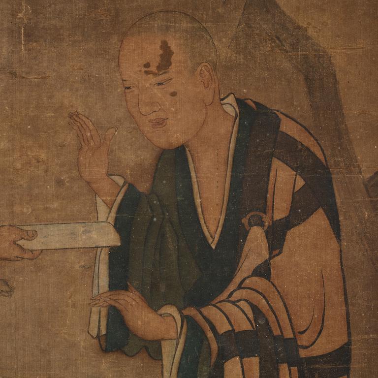 Kaikemono, akvarell och tusch på siden. Japan, Edo.