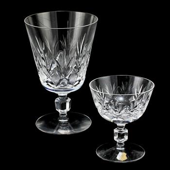 GLASSERVISDELAR, 48 st, glas, Åfors, 1950/60-tal.