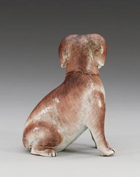 A figure of a pug dog, Qing dynasty, Qianlong (1736-95).