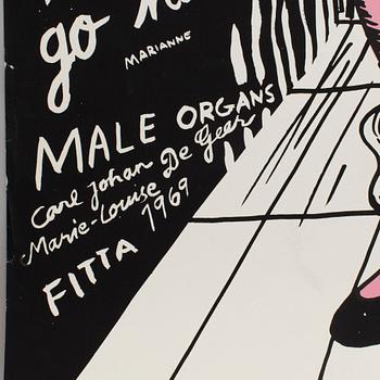 CARL JOHAN DE GEER, MARIE-LOUISE EKMAN, offset poster, 1969.