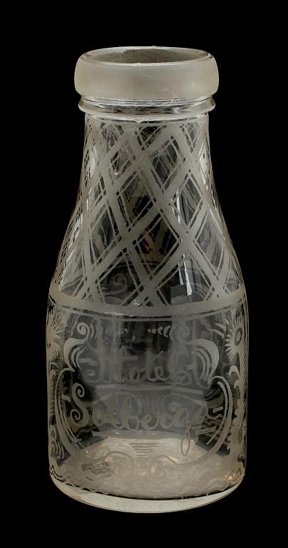 KARAFF, glas, 1800-tal.
