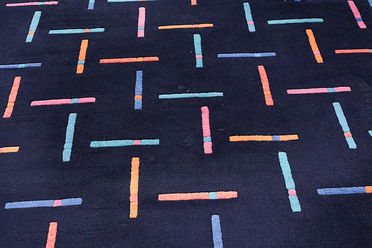 A rug by Ingrid Dessau for Kinnasand, late 20th century, 279 x 284 cm.