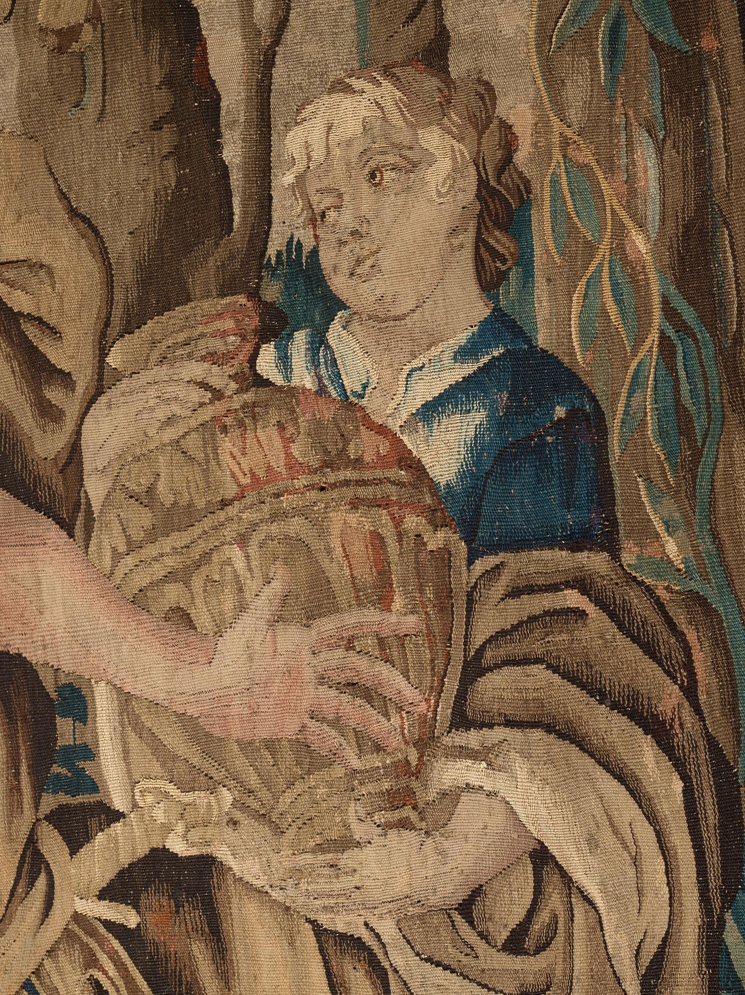 VÄVD TAPET, "Kleopatras bankett”, gobelängteknik, ca 281,5 x 370 cm, Flandern 1600-tal.