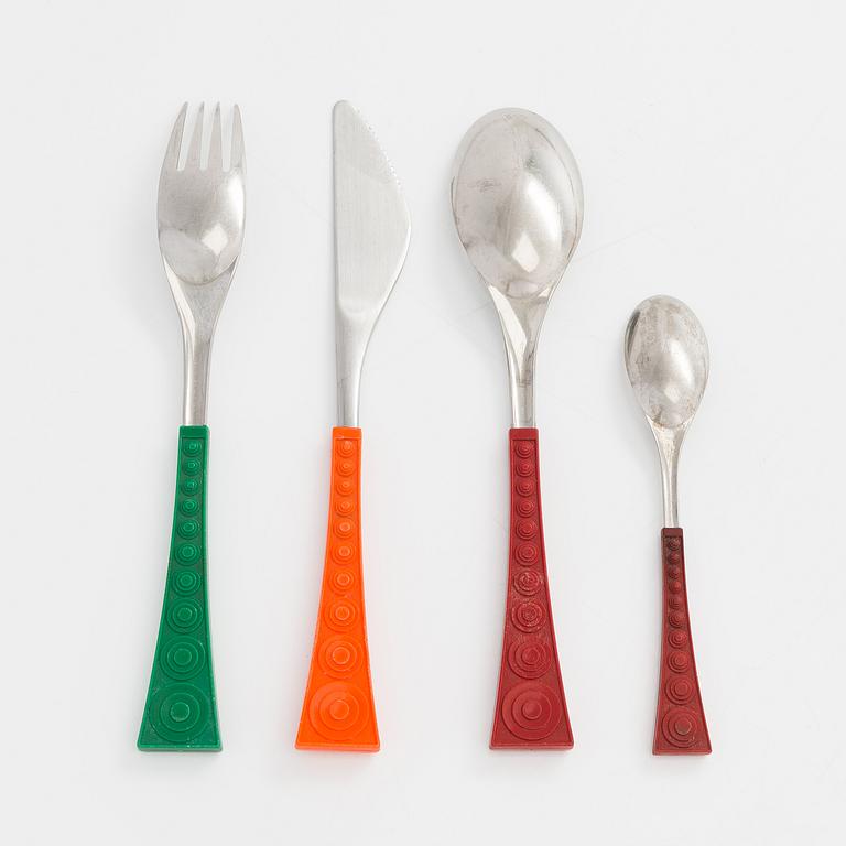 Nanny Still, bestick, 37 st, "Colorina", Hackman, Finland 1970-tal.