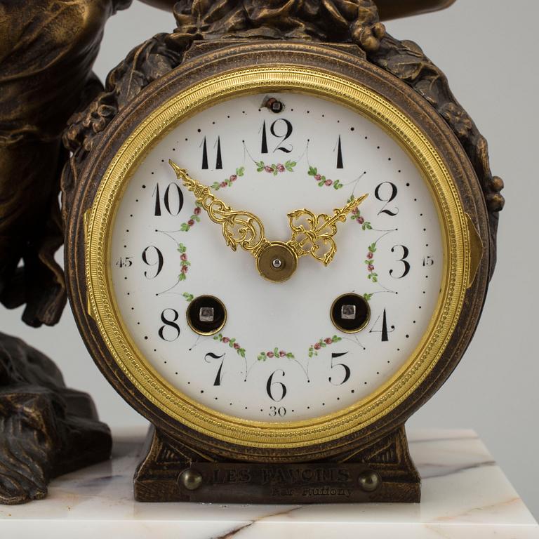 a circa 1900 mantle clock, marked Ruffony.